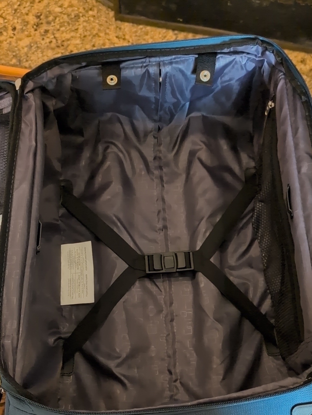 Samsonite Advena Expandable Spinner Carry On Suitcase Teal Blue - Picture 10 of 16